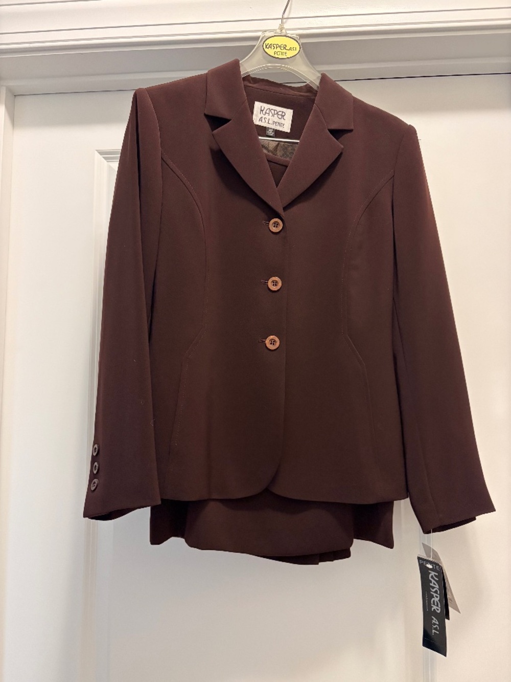 NWT Kasper Suit (blazer & skirt) -Gorgeous Mahogany Color